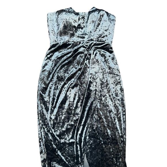 Jax black label blue velvet dress size6 - Picture 1 of 6